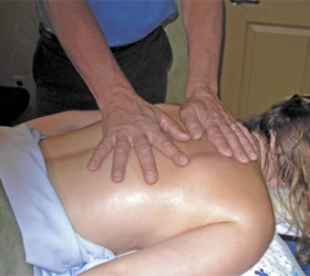 Pose of Deep Tissue Massage